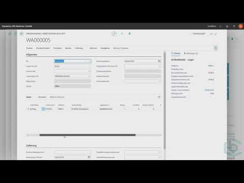 Business Central - Logistik mit Wareneingang und Einlagerung, Warenausgang und Kommissionierung
