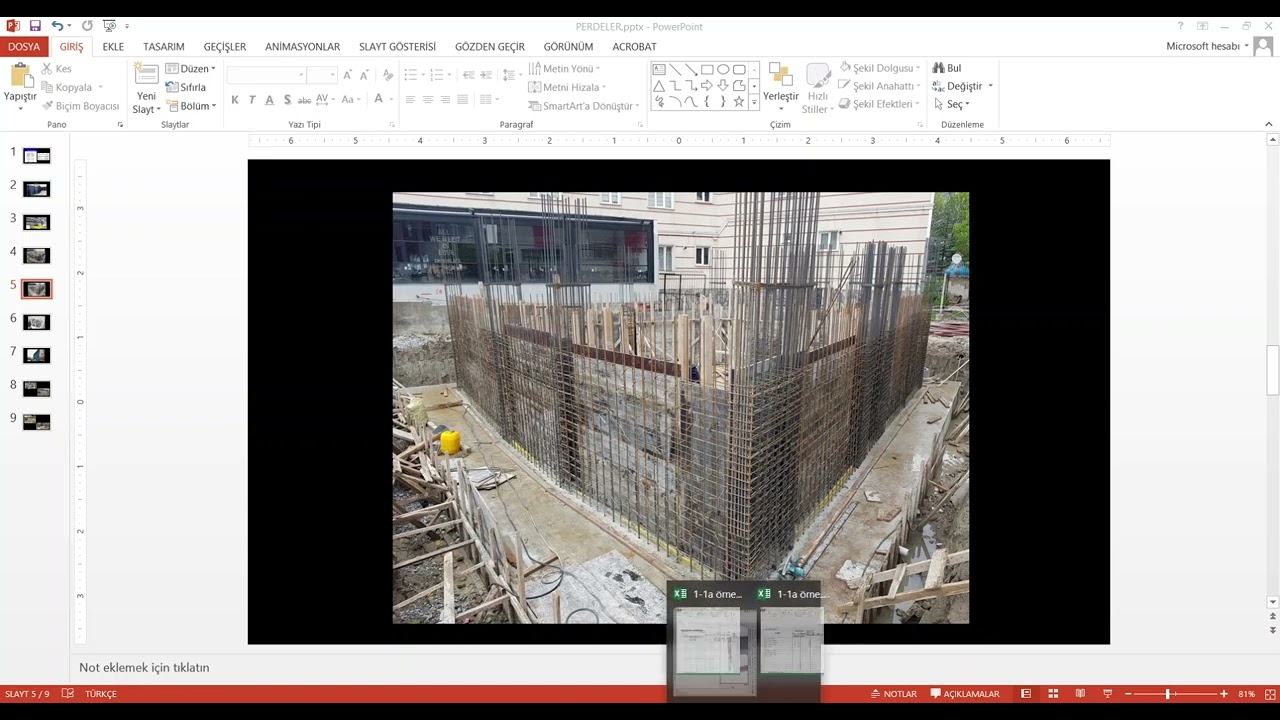 4.  Ders: Perde beton, kalıp ve demir metrajı