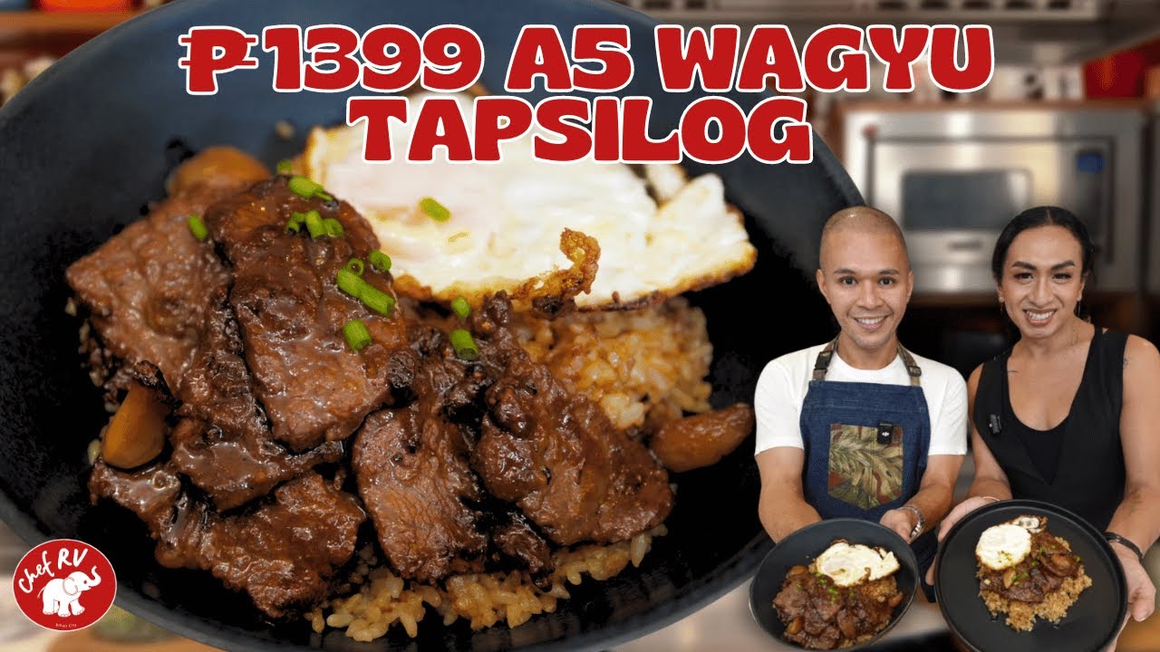 ₱1399 A5 WAGYU TAPSILOG, SULIT BA? | Chef RV with Ms. Erin