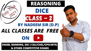 CLASS -2 | REASONING SHORT TRICKS | DICE WITH CONCEPT & SUPER TRICKS | Be Rankers | All Govt. Exam.