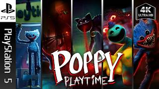 Poppy Playtime: Chapters 1-5 | Full Game Walkthrough | All Collectibles | 4K - No Commentary