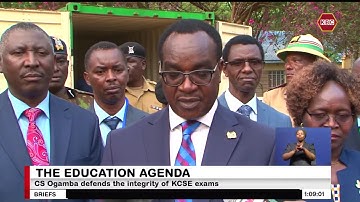 CS Ogamba defends the integrity of KCSE exams