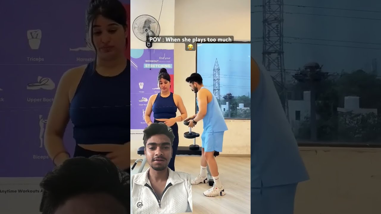 Nautankibaaz Ladki Gym Couple Funny Memes Gymgirl Comedy Trending Ytshorts Drama Fitness