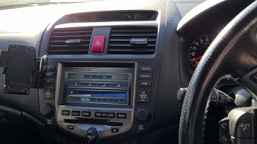 2007 Honda Accord satnav Clock Setting