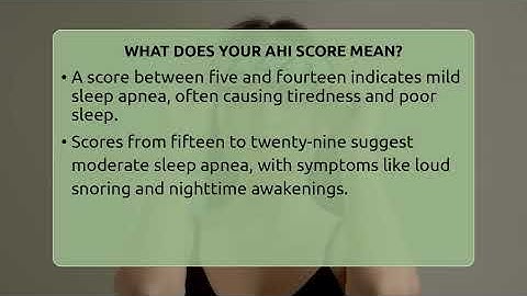 What Does Your AHI Score Mean? - Sleep Apnea Support Network