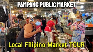 FILIPINO MARKET TOUR at Pampang Public Market | HUGE MARKET in Angeles City Pampanga Philippines