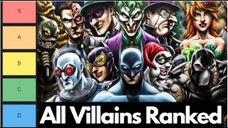 All Batman Arkham Villains RANKED - YouTube