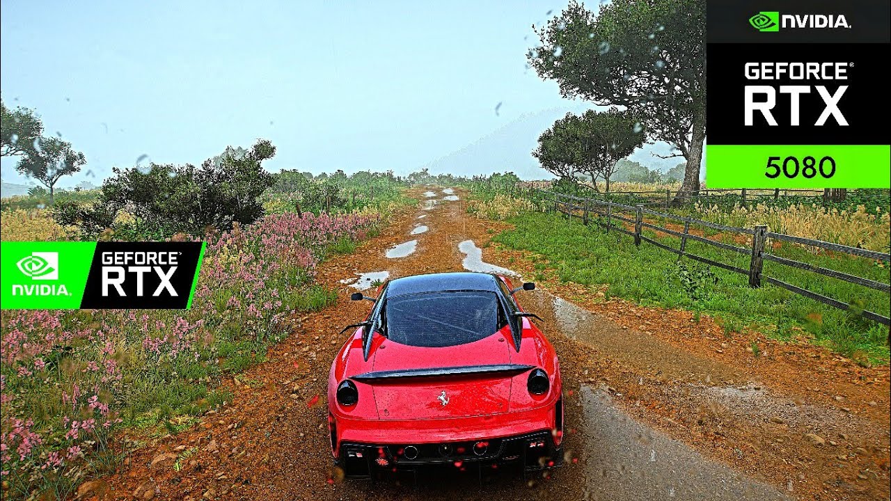 Forza Horizon 5 RTX 5080 ULTRA Graphics | Heavy Rain MAX SETTINGS in 4K 60FPS!