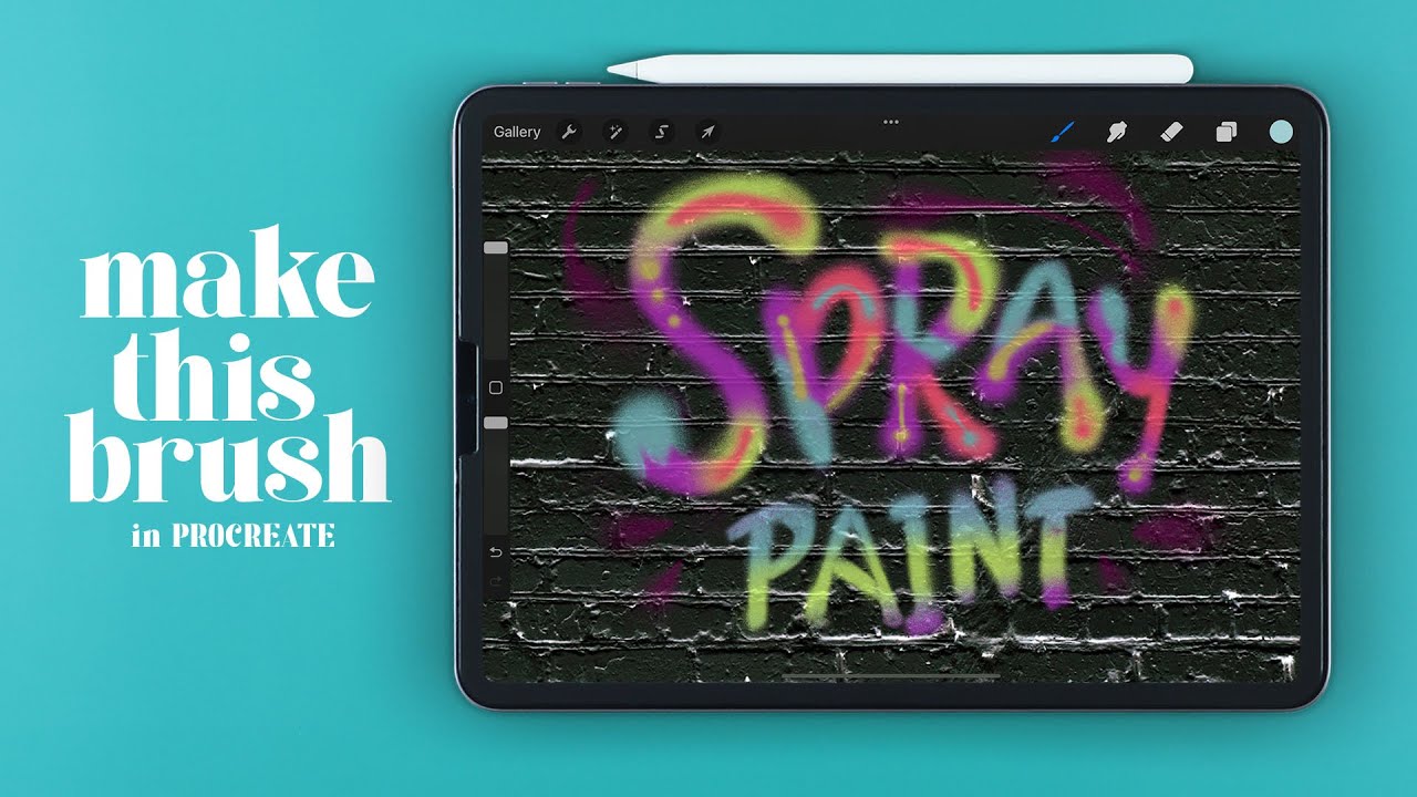 spray paint procreate brush free