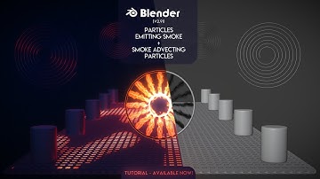 Blender 2.91 | How to Sci-Fi Particles Emitting Smoke + Smoke Advecting Particles | EEVEE - TUTORIAL