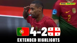 Portugal vs Georgia | Highlights | FIFA Futsal World Cup Qualification 20-09-2023
