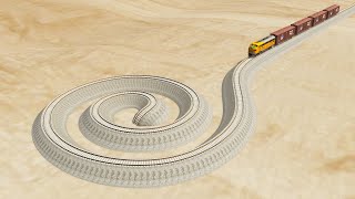 Big Mistakes on Rail Tracks Impossible Deadlock Rail Tracks Vs Trains !!! | BeamNG.Drive
