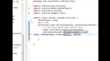 Android Tips 15 MediaPlayer Android Application