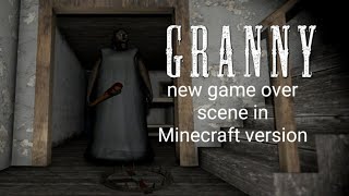 New Granny Game Over Scene Maked Mine-Imator, Nightmare Granny House Music