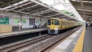 【4044】《4+4の8両編成》西武新2000系2517F+2537F 各停玉川上水行き 東大和市出発