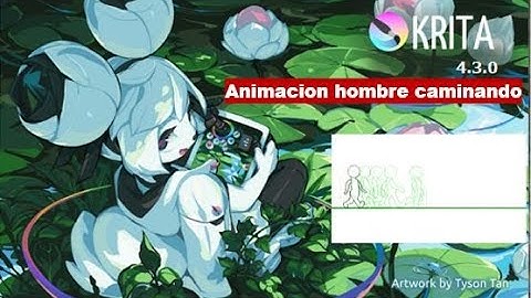 Animacion con krita hombre caminando usando mouse| ×Tutorial× Pasos a paso con el mouse