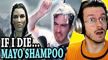 Daxellz Reacts to @DougDoug Skyrim with 1 Hit Point, but Mayonnaise if I die