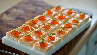 Smoked Salmon Appetizers / Canapé – Bruno Albouze