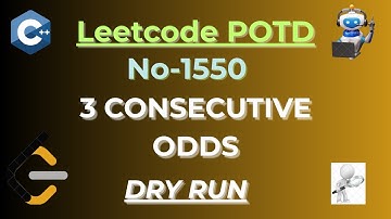 POTD : Leetcode 1550 Three consecutive odds Array