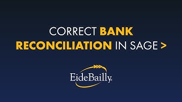 How to Correct an Out of Balance Bank Reconciliation in Sage 100