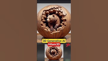 Hitem3D generative AI #3dprinting #3dmodel #generativeai #3ddesign #cad #bear #cnc #cncmachine