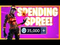 SPENDING 35,000+ V-Bucks in FORTNITE!! (Spending Spree #13)