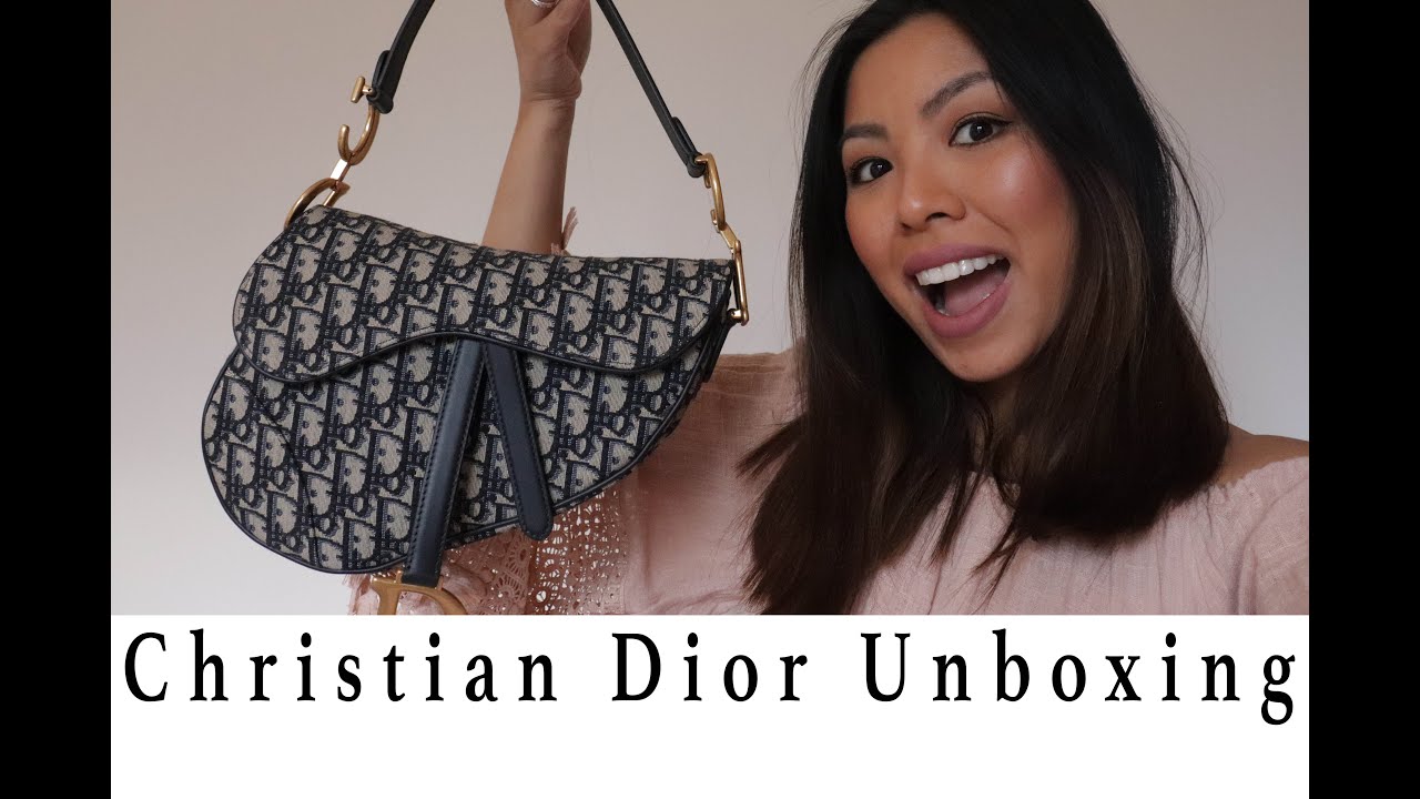 tas handbag Christian Dior Saddle Mini Canvas