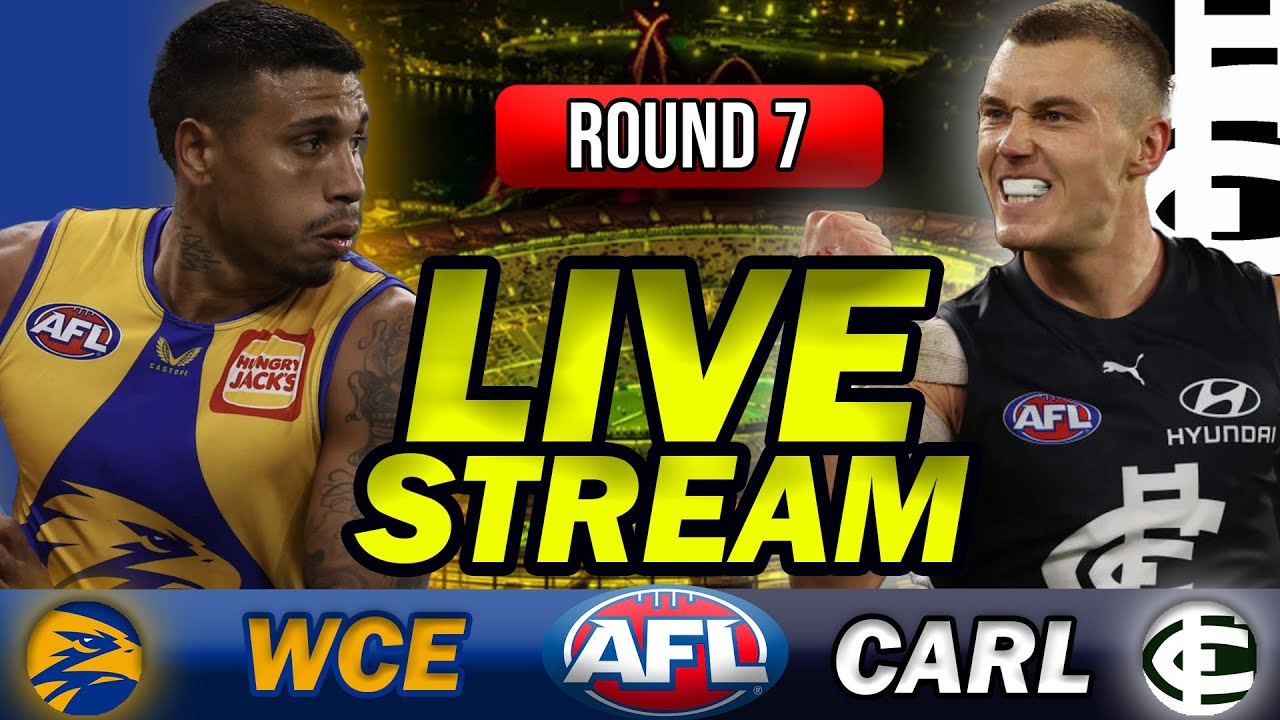 WEST COAST vs CARLTON Round 7 AFL Live Stream 2023