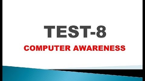 KVS Ldc test series | Test-8 | Computer Awareness