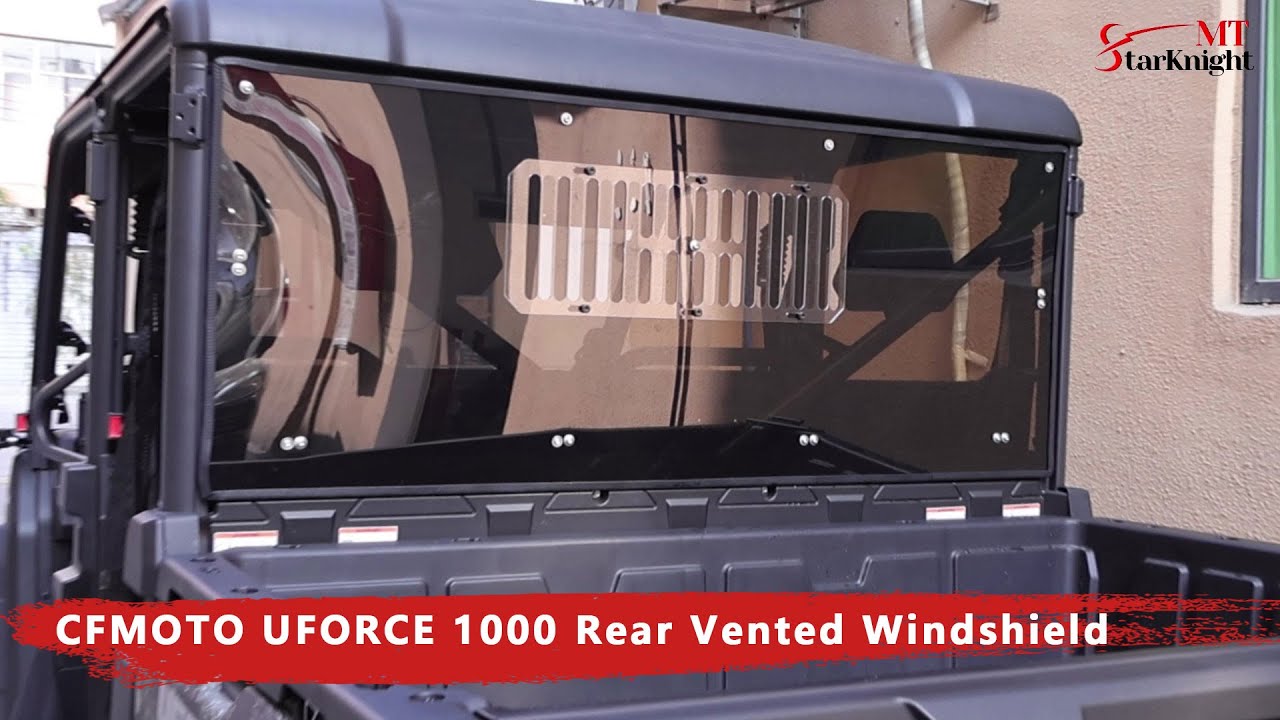 CFMOTO UFORCE 1000 Rear Windshield with Windows | StarknightMT