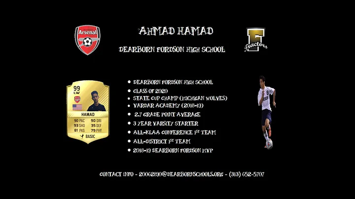 Ahmad Hamad 2018-19 Soccer Highlights