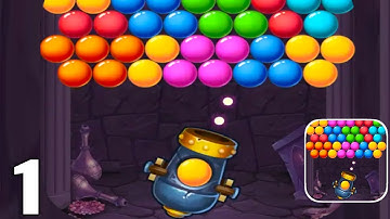 Bubble Pop! Cannon Saga - Gameplay Walkthrough Part 1 All Levels 1-10 (Android & iOS)