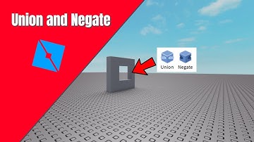 How to use Union and Negate tool | Roblox Studio