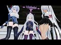 【Blue Archive】Hina＆Ako＆Iori「Ghost Dance」【ブルアカ MMD ヒナ アコ イオリ】