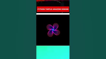 Python Turtle Graphics Code: Amazing 4-Curvy Tube Drawing.