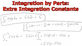 Integration by Parts: Integration Constants