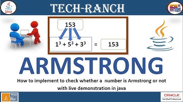 How to implement to check and display Armstrong number? | Java Exercise |  @TechRanch
