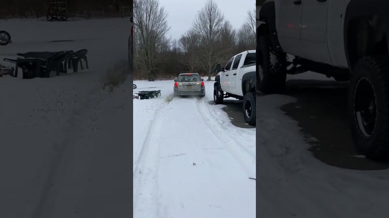 Subaru Outback rips in the snow!