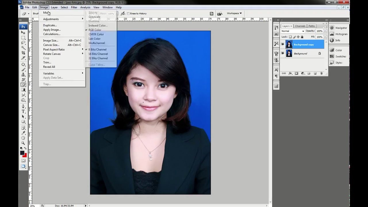 Change Id Photo Background Color Youtube