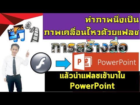 การนำไฟล์แฟลชแบบ .swf เข้ามาใช้งานในโปรแกรม PowerPoint