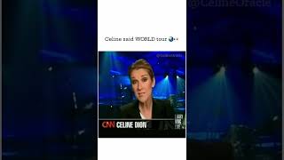 Celine Dion showing the music industry a REAL world tour