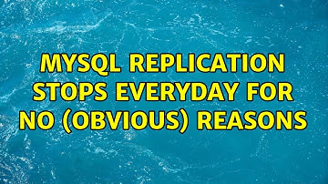 MySQL replication stops everyday for no (obvious) reasons