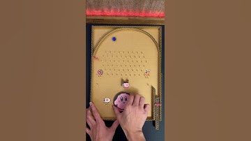 Marble ball catch game↑how to make↑Cardboard Kirby Nintendo craft