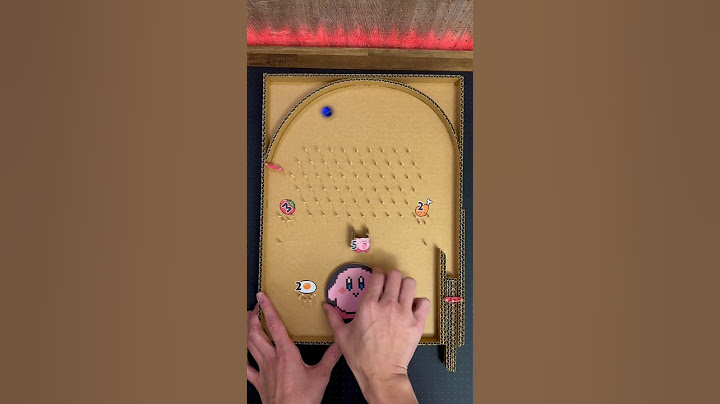 Marble ball catch game↑how to make↑Cardboard Kirby Nintendo craft