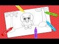 Dibujos para Colorear de Plim Plim #7 | Aprende los Colores Pintando a Nesho