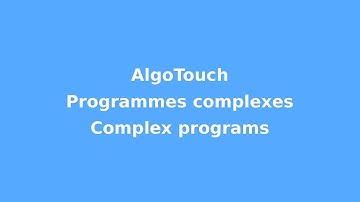 AlgoTouch tutorial: complex programs