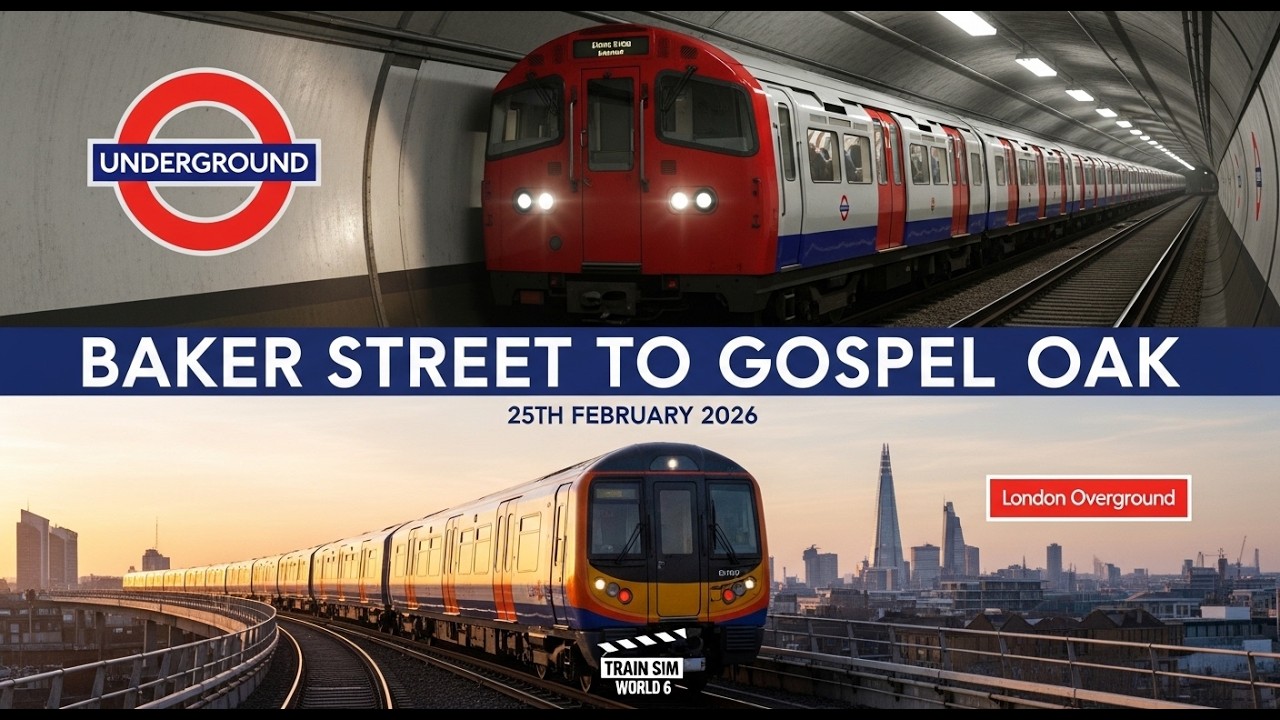 Baker Street to Gospel Oak 25th February 2026 #trainsimworld6