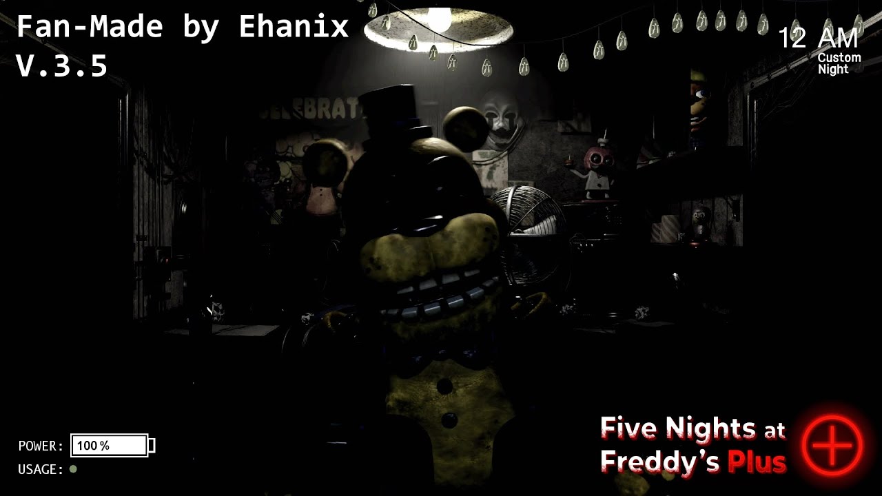 Five Nights at Freddy's Plus Fan-Made by Ehanix V.3.5 | Full Walkthrough
