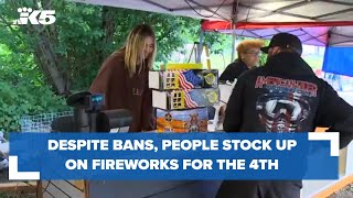 Despite some bans, people stock up on fireworks for 4th of July