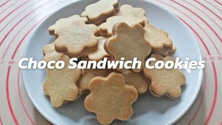 Choco Sandwich Cookies Triple-Layered Cookies Akudos Kitchen